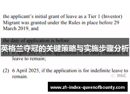 英格兰夺冠的关键策略与实施步骤分析