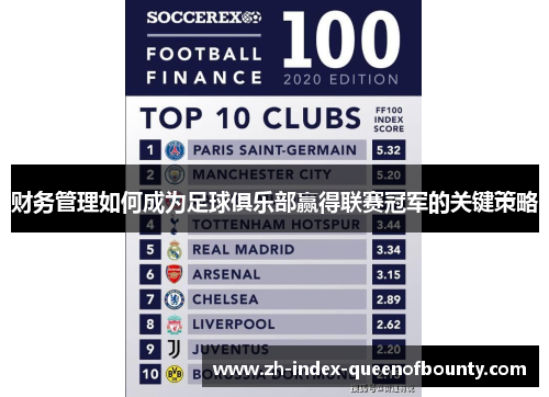 财务管理如何成为足球俱乐部赢得联赛冠军的关键策略